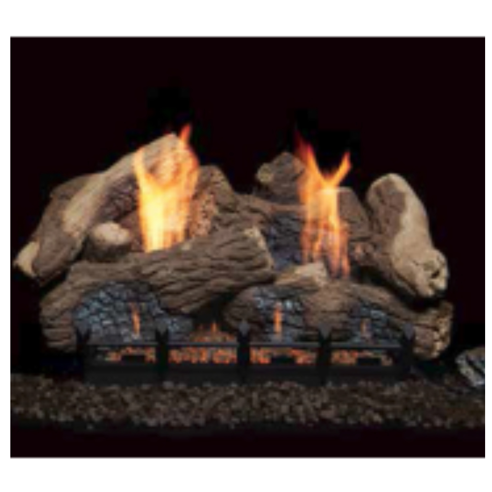 Monessen BO18-R 18" 7pc Berkley Oak refractory Log set for Natural Blaze VF 18" Burner