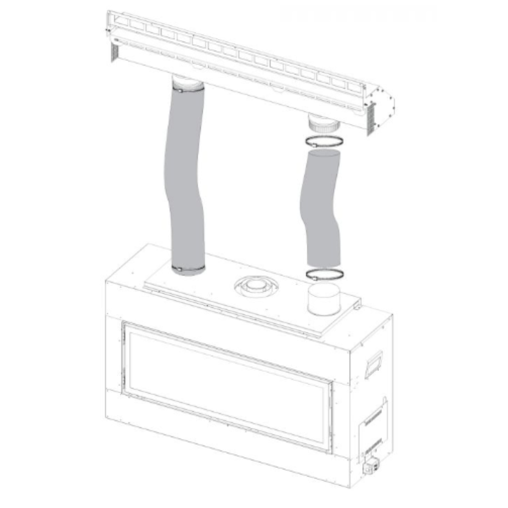Empire HMGW36 Gravity Heat Management (Includes 36" Plenum and 10' Flex)