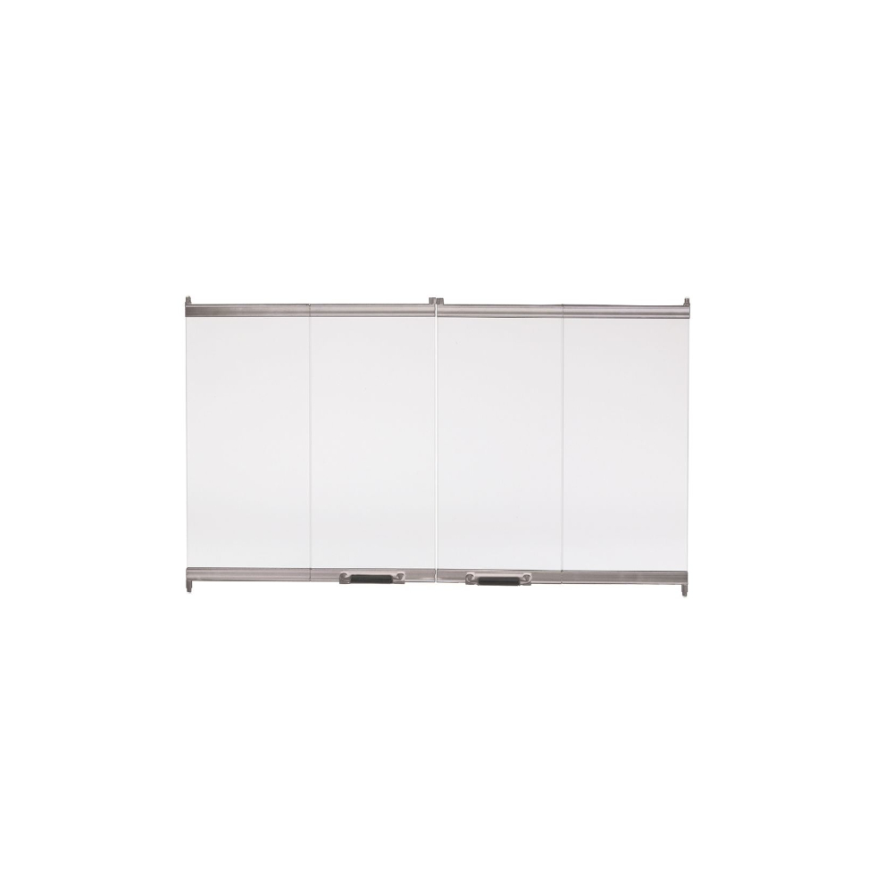 Majestic DM1742S Original bi-fold glass doors with stainless steel trim