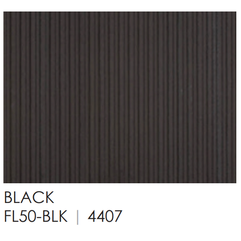 Enhance-a-Fire FL50-BLK 4407 Black 1/2” Flute 36” x 24.5” 5/8” Thick Architectural Fiber Panels 2-Set
