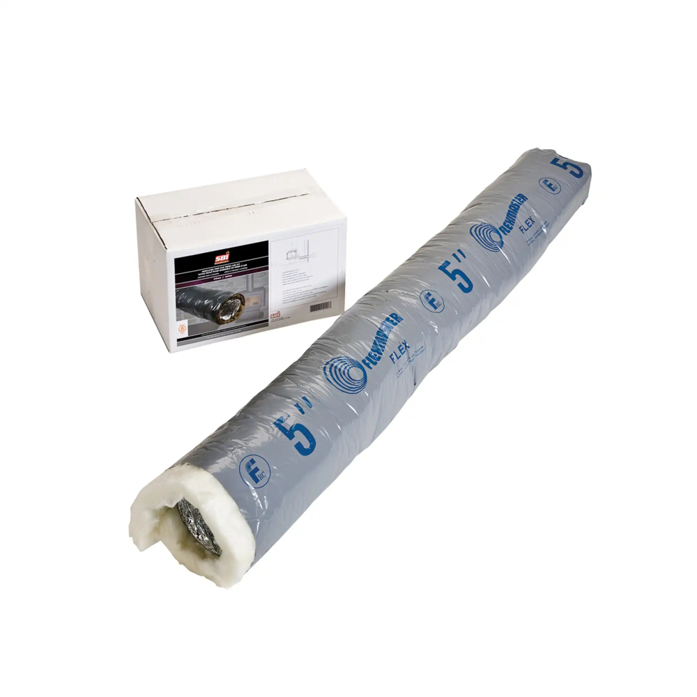 Drolet AC02090 4' Insulated Flex Pipe For 5" Diameter Fresh Air Intake