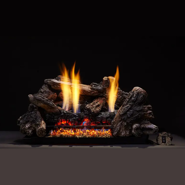 Monessen CR18-H 18" Burncrete Hybrid 8 pc Charisma Log Set