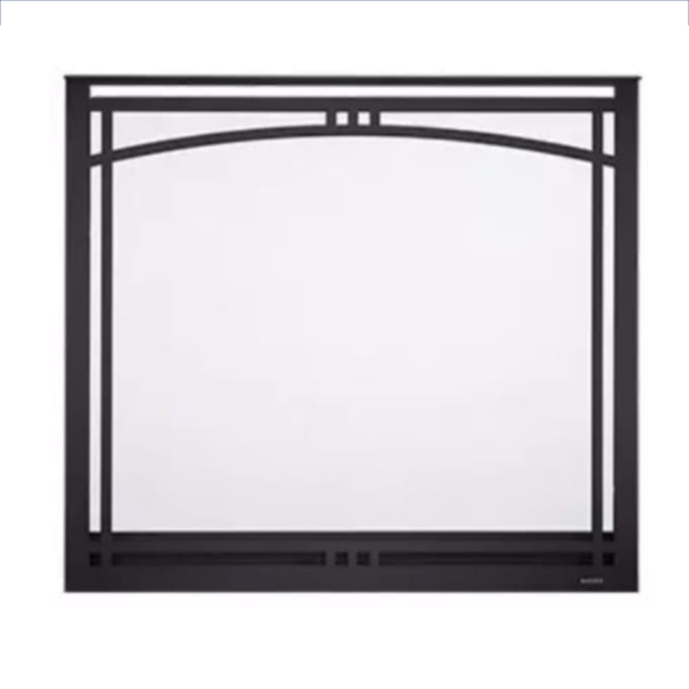 Majestic MANOR36BK Manor Arched Overlap Fit Front With Clearvue Mesh Black