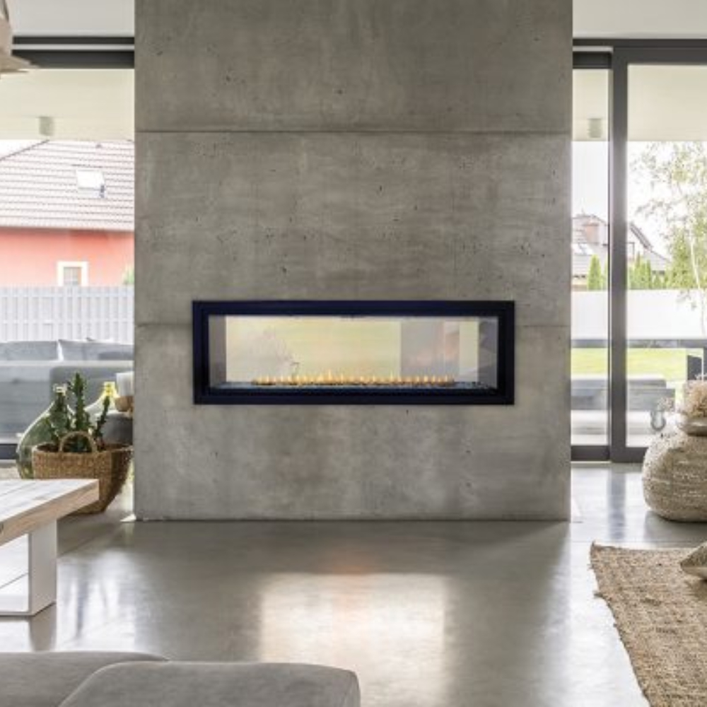 Empire VFLB48SP90N Boulevard VF Linear See-Thru IP 48" Nat-Gas Fireplace