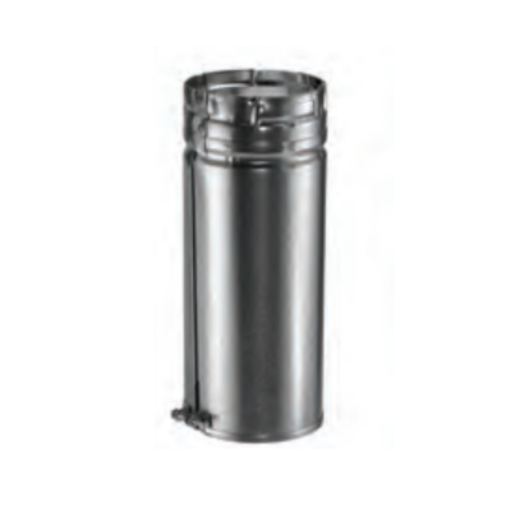 Duravent 5GV12A 5" Round Adjustable Pipe for Type B Gas Vent 12" Length