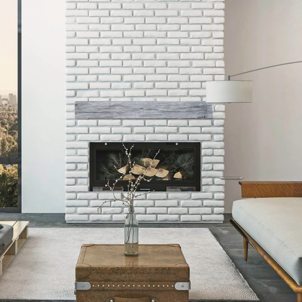 Lexington Hearth Tobacco-Barn Timber Beam Mantel