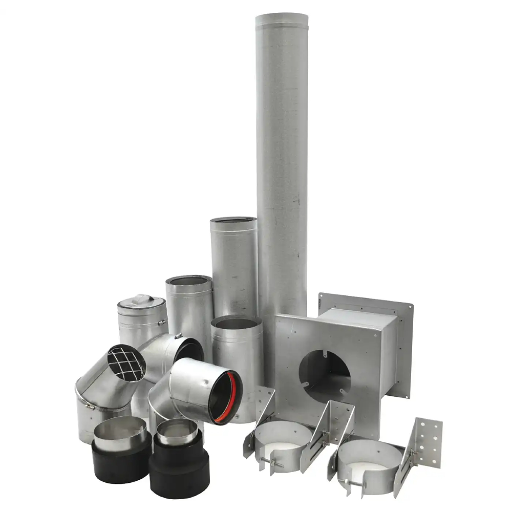 Drolet VOPKGF03 3" Vortex Pellet Vent Ground Floor Kit