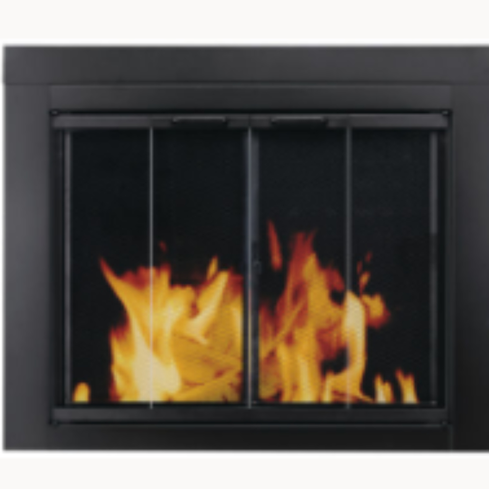 Empire BDW36BL 36" Bi-Fold Door Black W/Wood handles Painted black