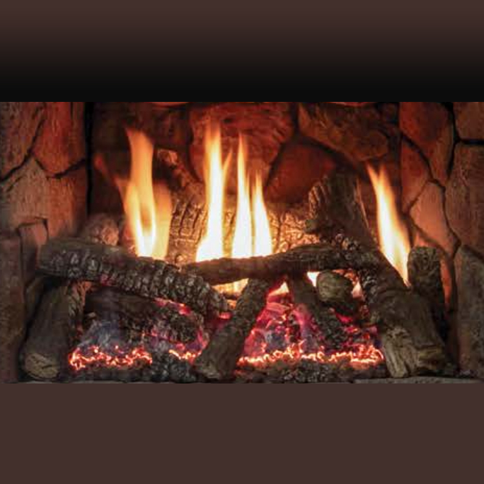 Empire LS40STB Ceramic Fiber Multi-sided Log Set Traditional Charred