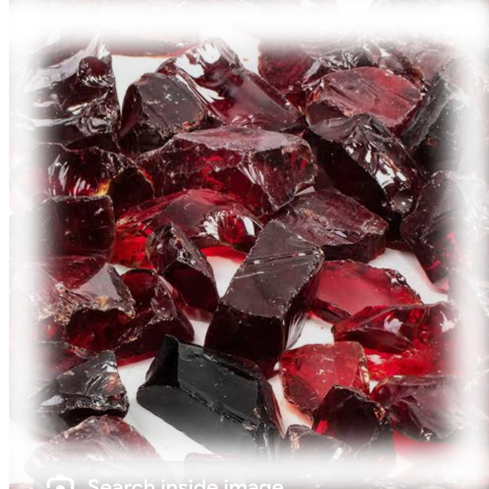 Enhance-a-Fire CR75-FG 4656 Crimson Red 3/4” Recycled Crushed Glass