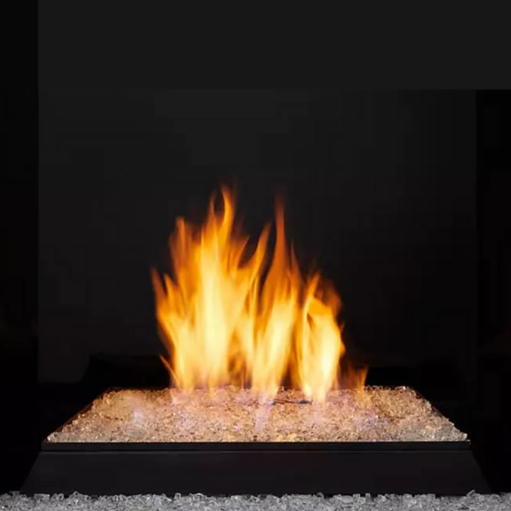 MONESSEN LYR18NV 18" Contemporary Nat-Gas Burner w/2 Bags of Onyx Fire Glass