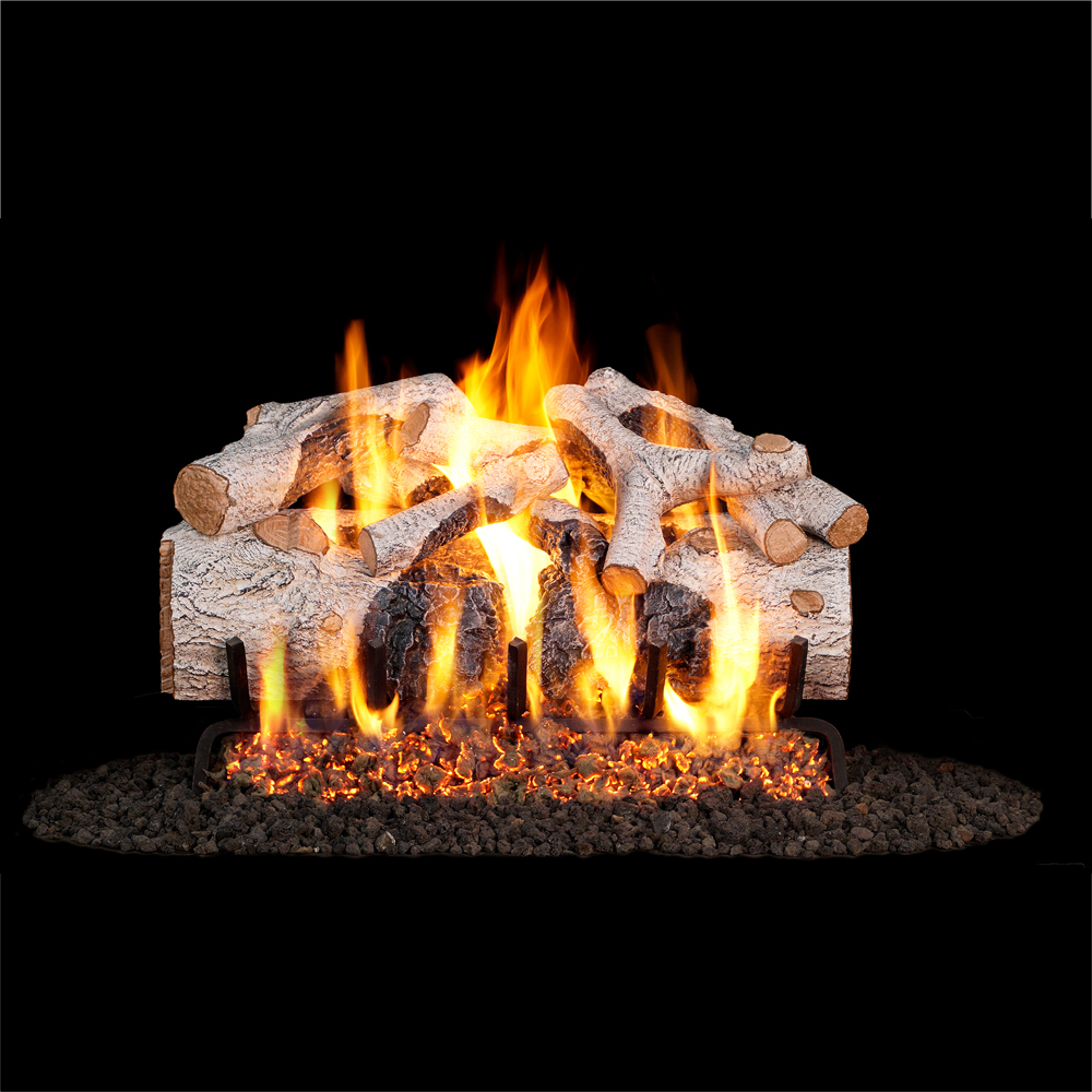 RealFyre CHMBW-30 30'' Charred Mountain Birch Log Set