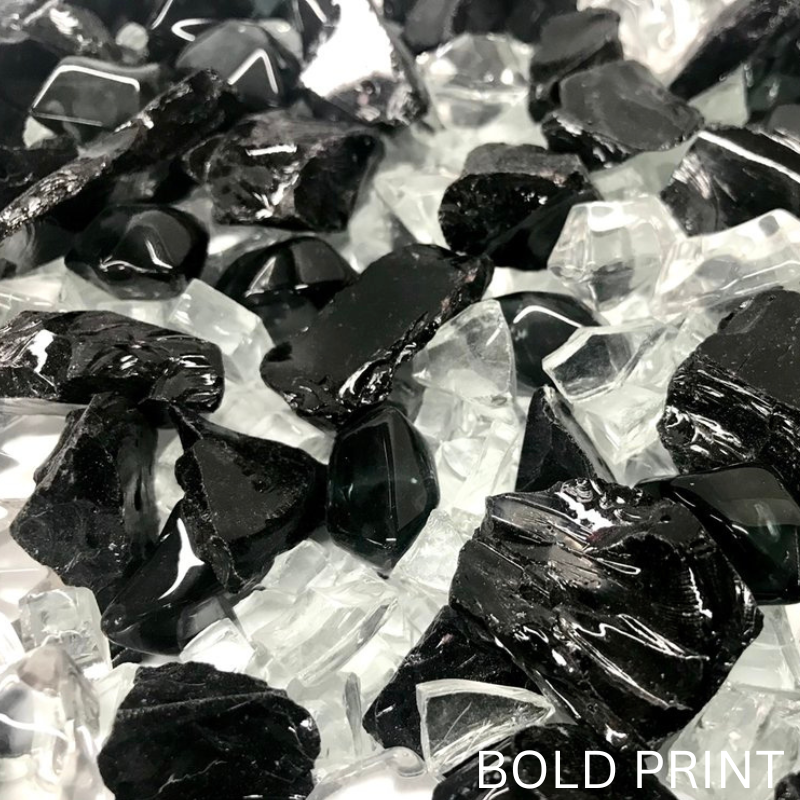 Enhance-a-Fire BP-GM 4242 Bold Print Luxury Mixed Glass