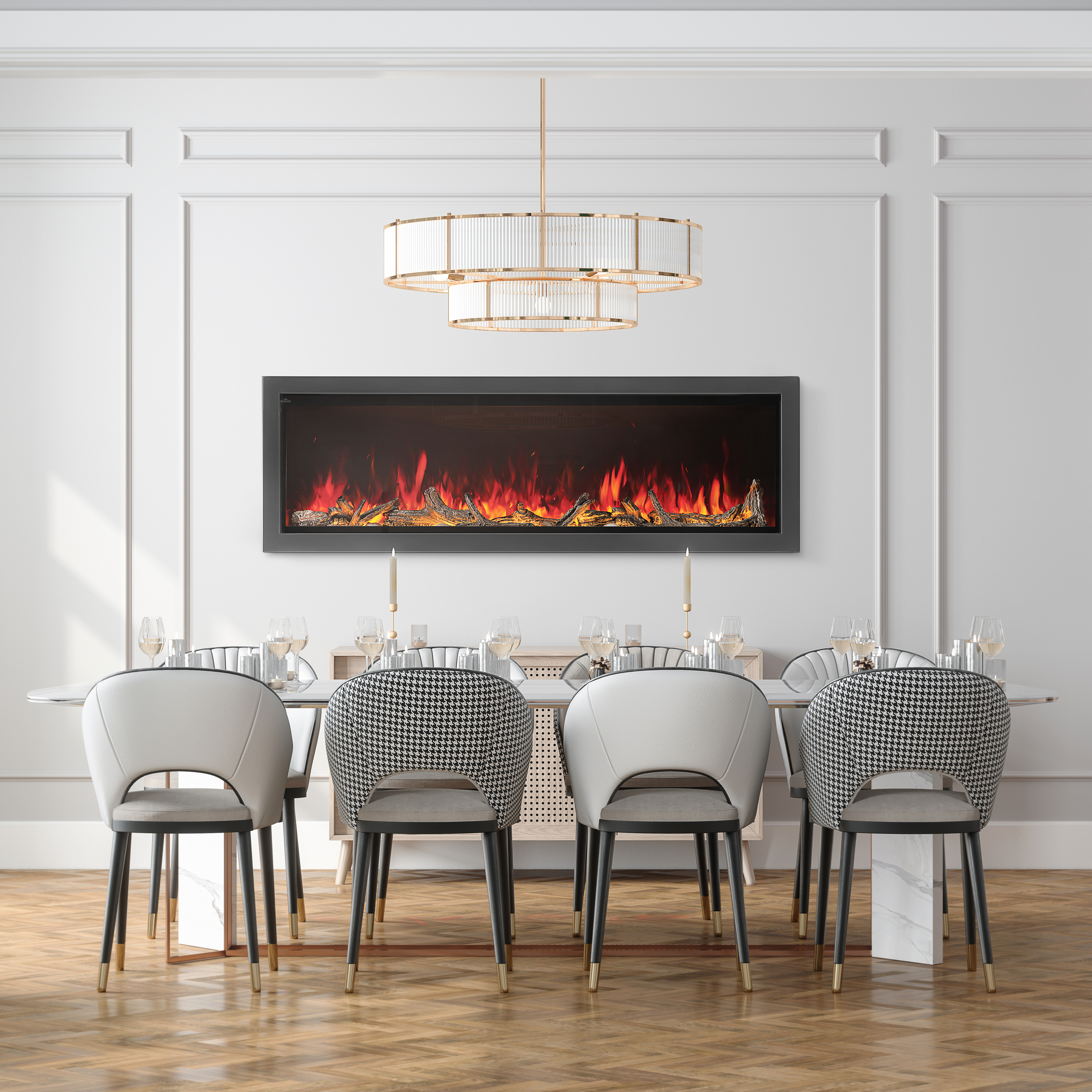 Napoleon NEFB74AB Astound 74'' Built-In Electric Fireplace