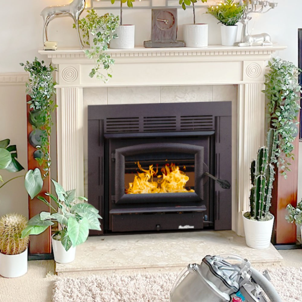 Buck Stove FPZC21 Zero-Clearance Model 21 Non-Catalytic Wood Stove Insert With Black Door
