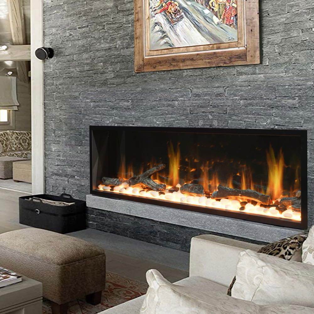 Litedeer Homes ZEF65X Latitude 65" Ultra Slim Built-in Electric Fireplace