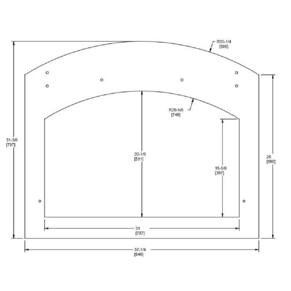 Majestic HHT-TEMPLATE-C Metal Finishing Template