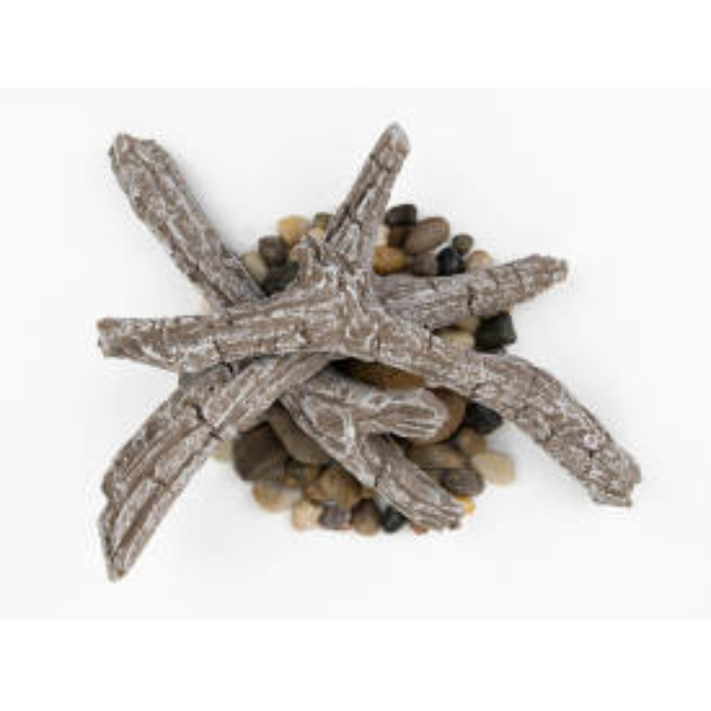 Napoleon NEF-DRAK42 Driftwood Log Kit with Rocks for Entice 36/42