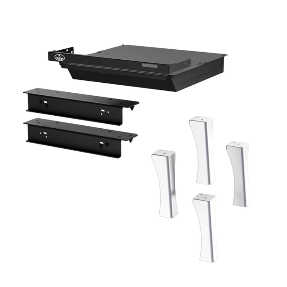 Osburn OA10236 Brushed Nickel Cast Iron Straight Legs With Ash Drawer