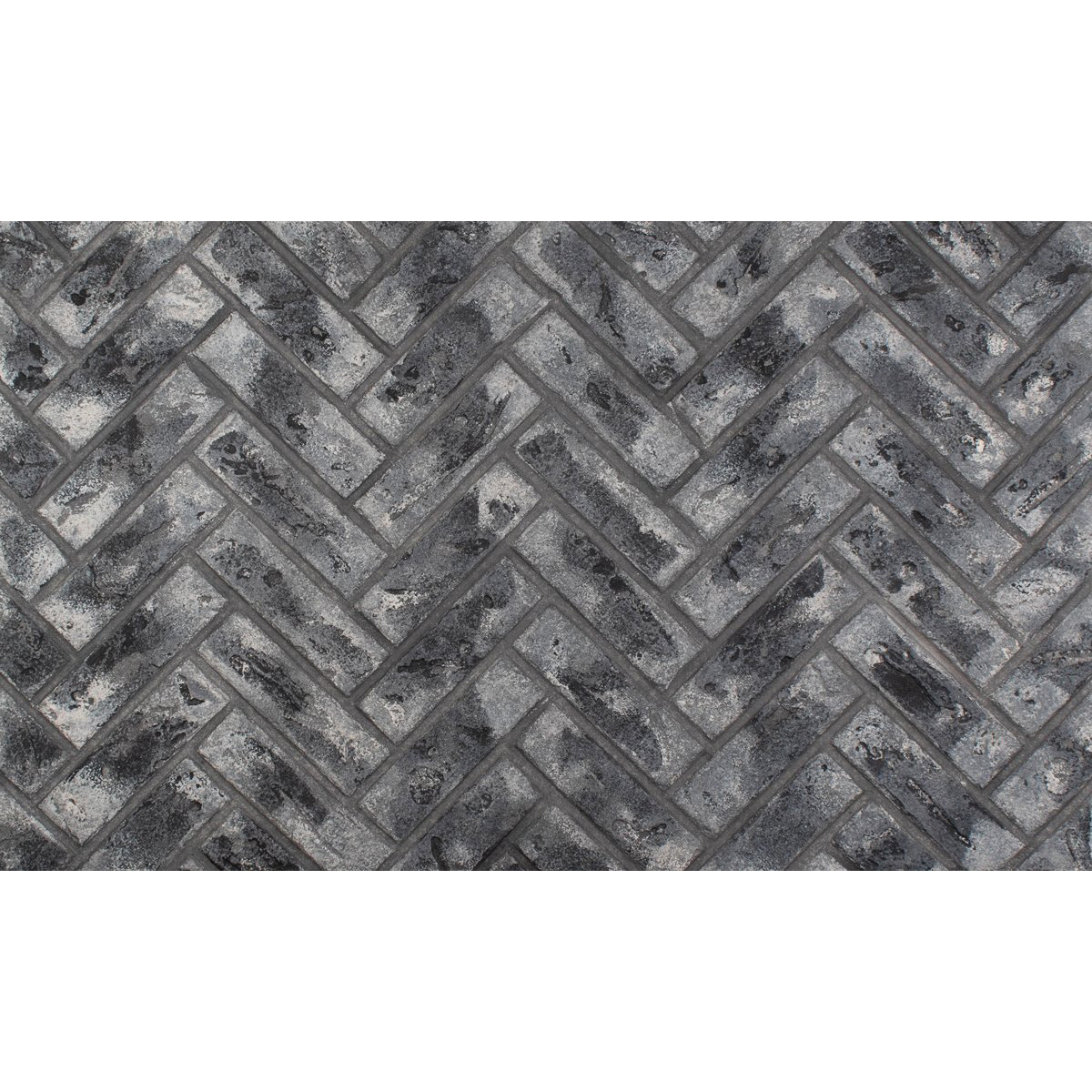 Enhance-a-Fire CH-HDKA 4685 Horizontal 36” x 22” Dark Alley Clinker Herringbone 5/8” Thick Premium Fiber Panels 2-Set