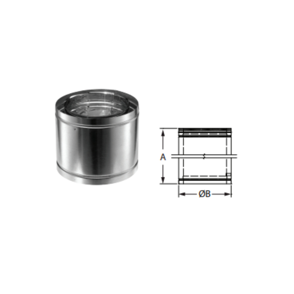 Duravent 10DCA-12 12" Chimney Pipe
