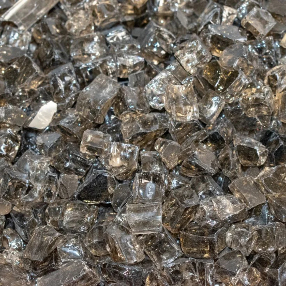 Enhance-a-Fire SG50-FG 4437 Smokey Gem 1/2” Crushed Tempered Fireglass (Non-Reflective)
