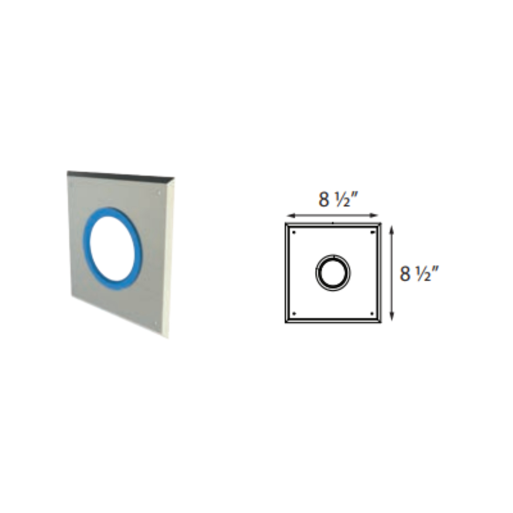 Duravent 2PPS-WP Wall Plate