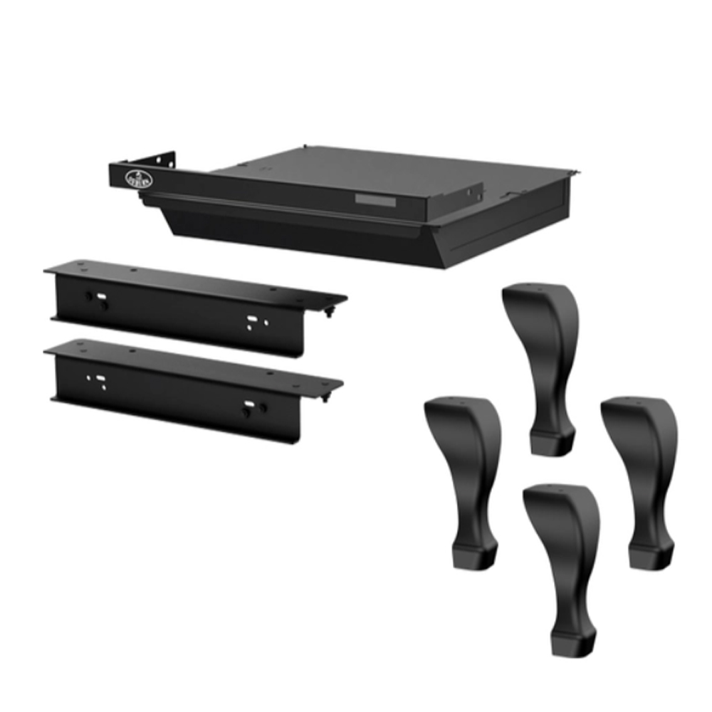 Osburn OA10247 Black Cast Iron Traditional Legs With Ash Drawer