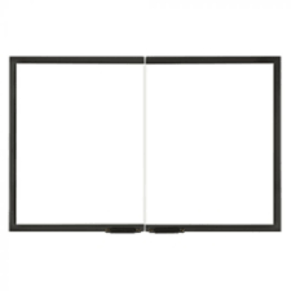 Majestic GGD42BK-B Gasketed Glass Door, Cabinet Style, Black (Not For Use On Radiant Units,