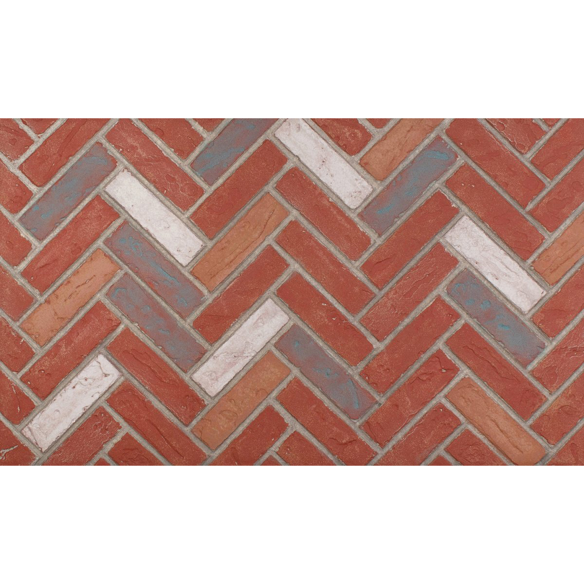 Enhance-a-Fire CH-HTLD 4689 Horizontal 36” x 22” Teal Deal Clinker Herringbone 5/8” Thick Premium Fiber Panels 2-Set