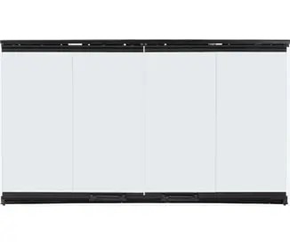 Majestic DM6036 Original bi-fold glass doors with black trim