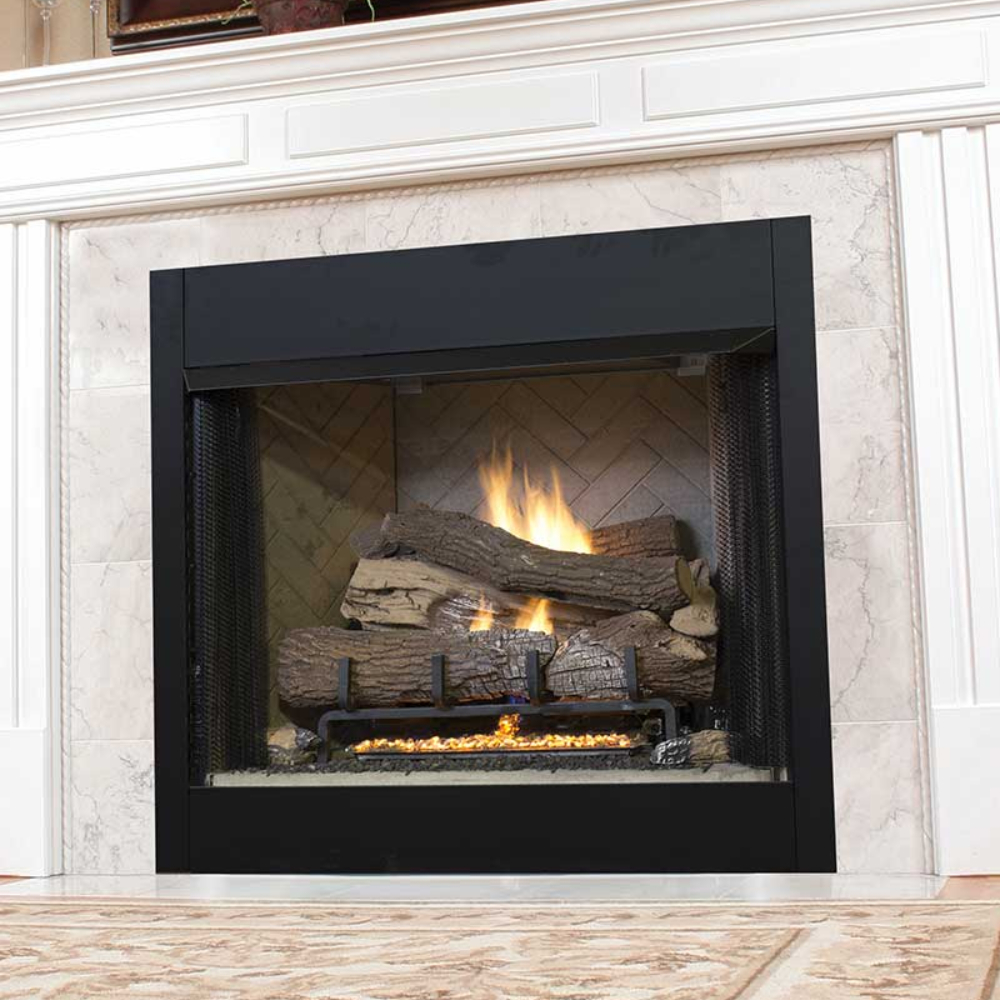 IHP Superior VRT3542WS 42" Vent-Free Firebox w/28 Tall Opening Firebox White Stacked Liner F0300