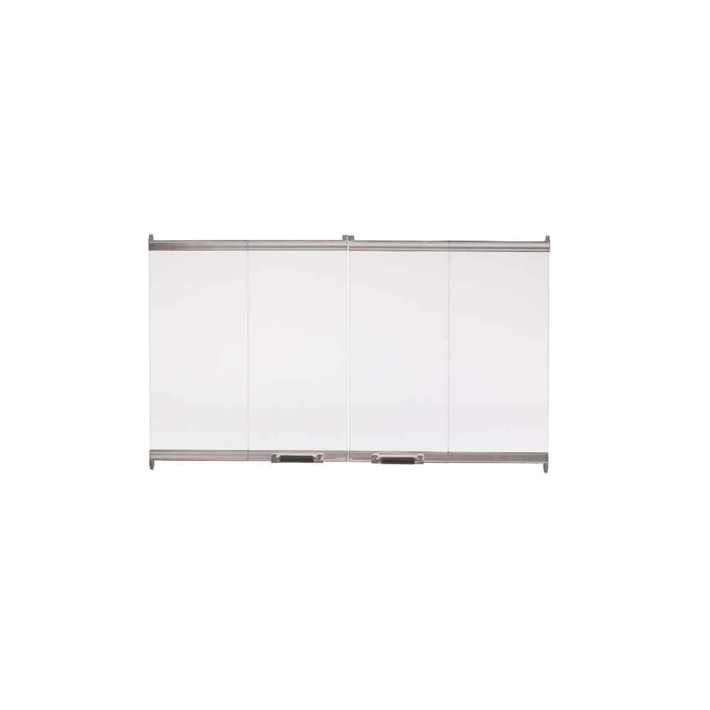 Majestic DM1736S Original bi-fold glass doors with stainless steel trim