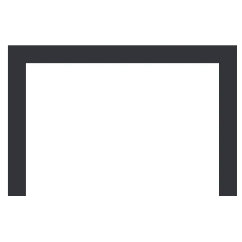 Majestic MI35-4229-BK Small 35" Surround 42" X 29" Black