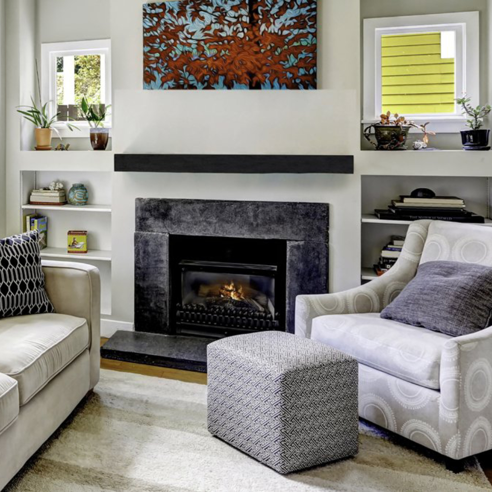 Lexington Hearth 7263 FS-4-LH-EC Flat Sawn Beam Eclipse 4' Mantel