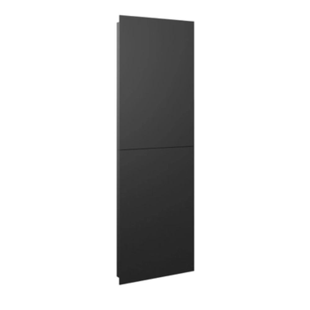 Osburn AC02776 Semi-Transparent Black Glass With Nightflame Effect (Set Of 2)