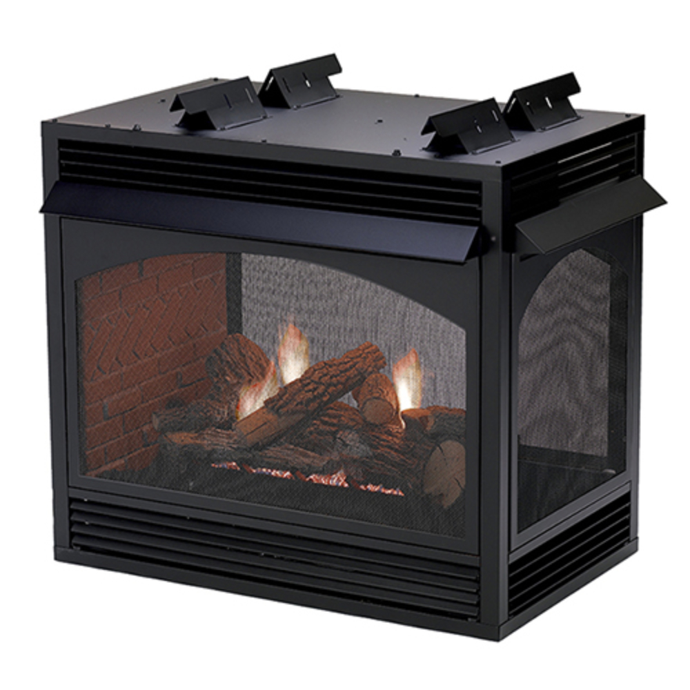 Empire VFP36PP32EN Vail Premium Vent-Free 36" Peninsula Nat-Gas Fireplace