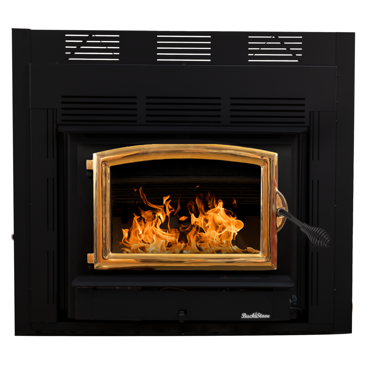 Buck Stove FPZC74G Model ZC74 Zero Clearance Non-catalytic Wood Stove Insert w/ Gold Door