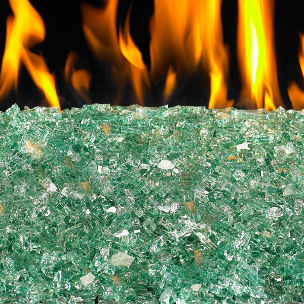 RealFyre GL-10J-E Glass-Emerald Green, Jar