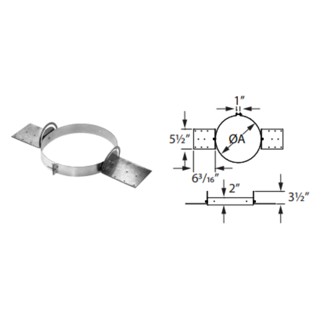 Duravent 16DCA-SS Supplementary Support