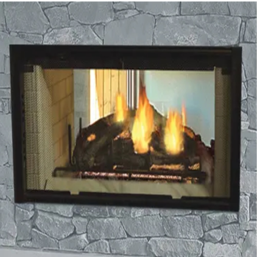 Majestic DSR42 Designer Series 42" See-Thru Radiant Wood Burning Fireplace