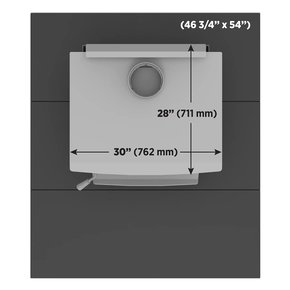 Drolet AC02711 Modular Hearth Pad System 54" x 46 3/4"