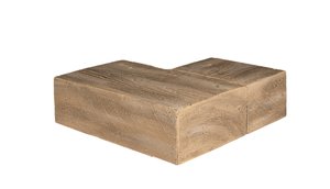 Lexington Hearth 7436 FS-CO-LH-PH Flat Sawn Pale Honey Corner Mantel