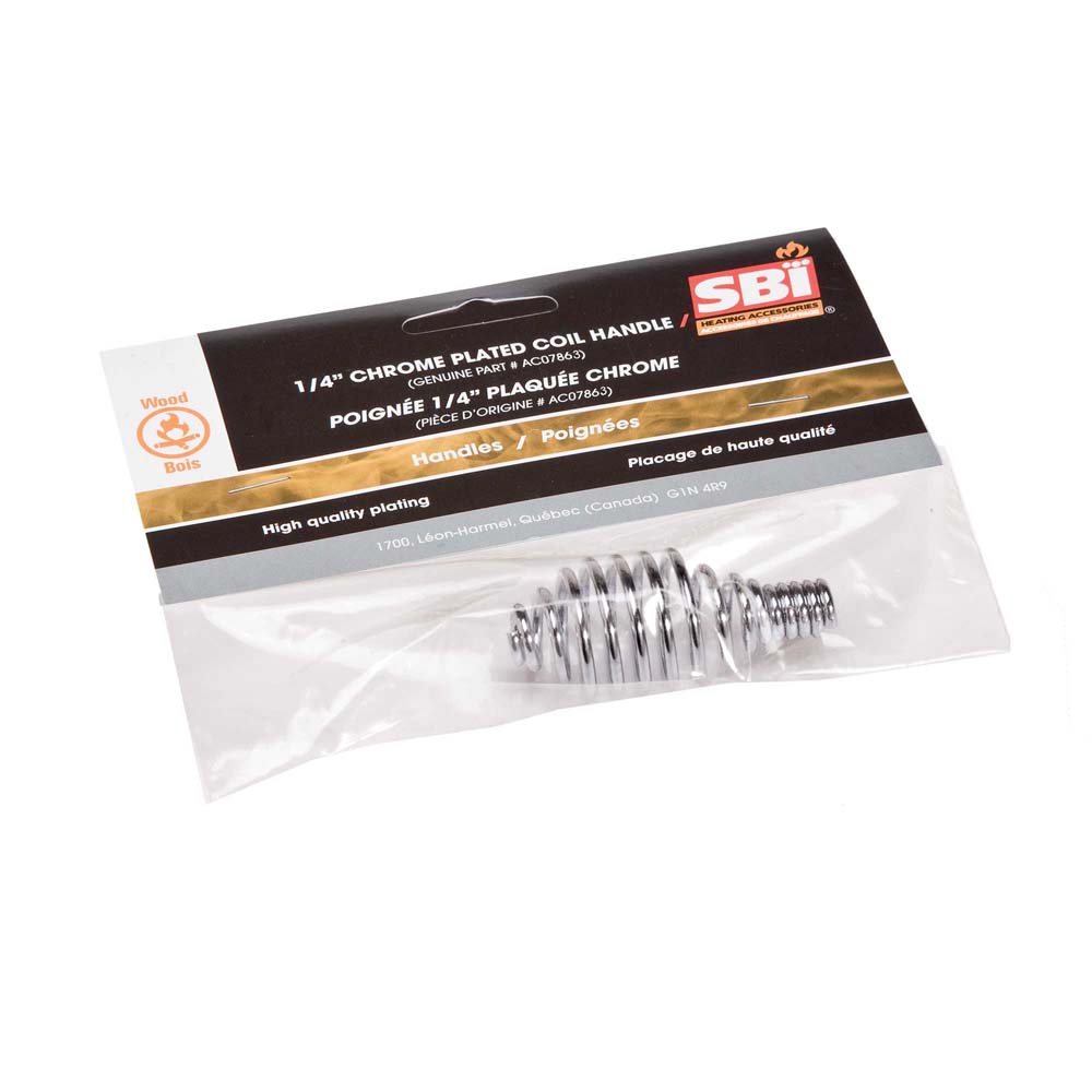 Drolet AC07863 1/4" Chrome Long Coil Handle