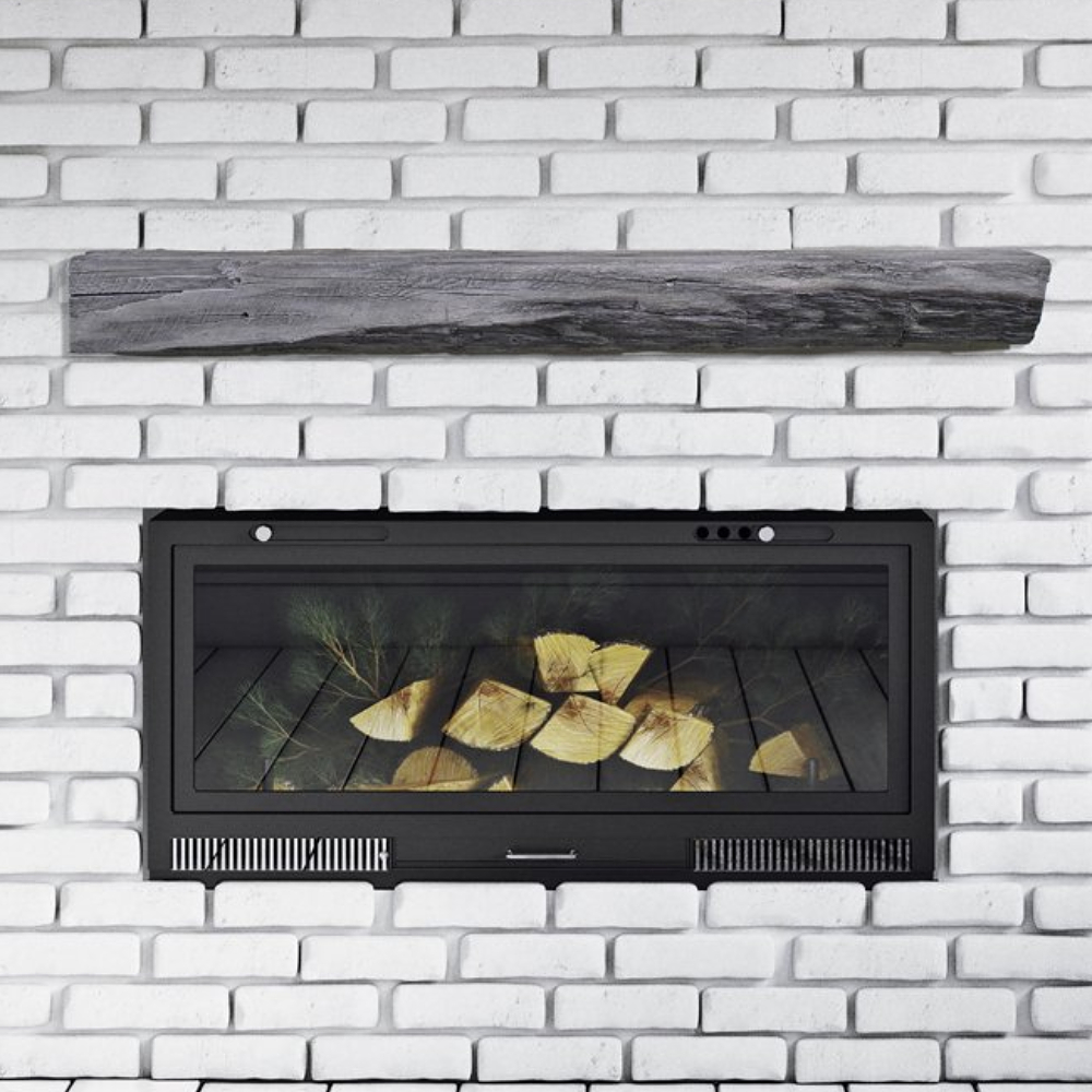 Lexington Hearth Cabin-Pine Beam Mantel