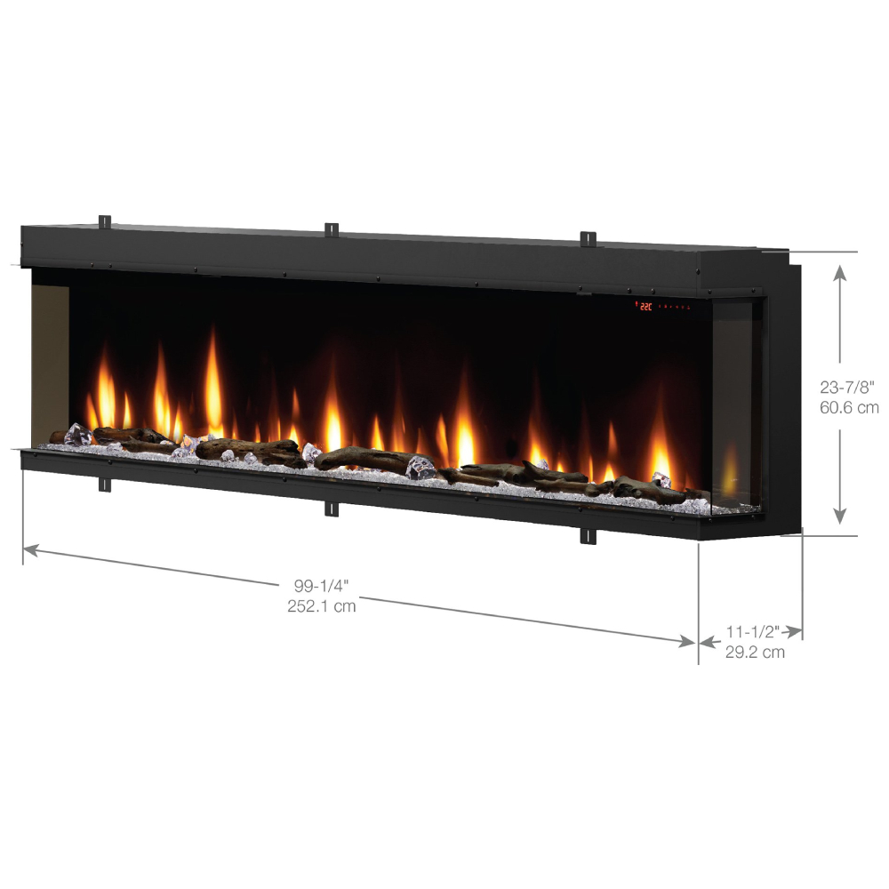 Dimplex X-XLF10017-XD Ignite Bold 100" Built-in Linear Electric Fireplace