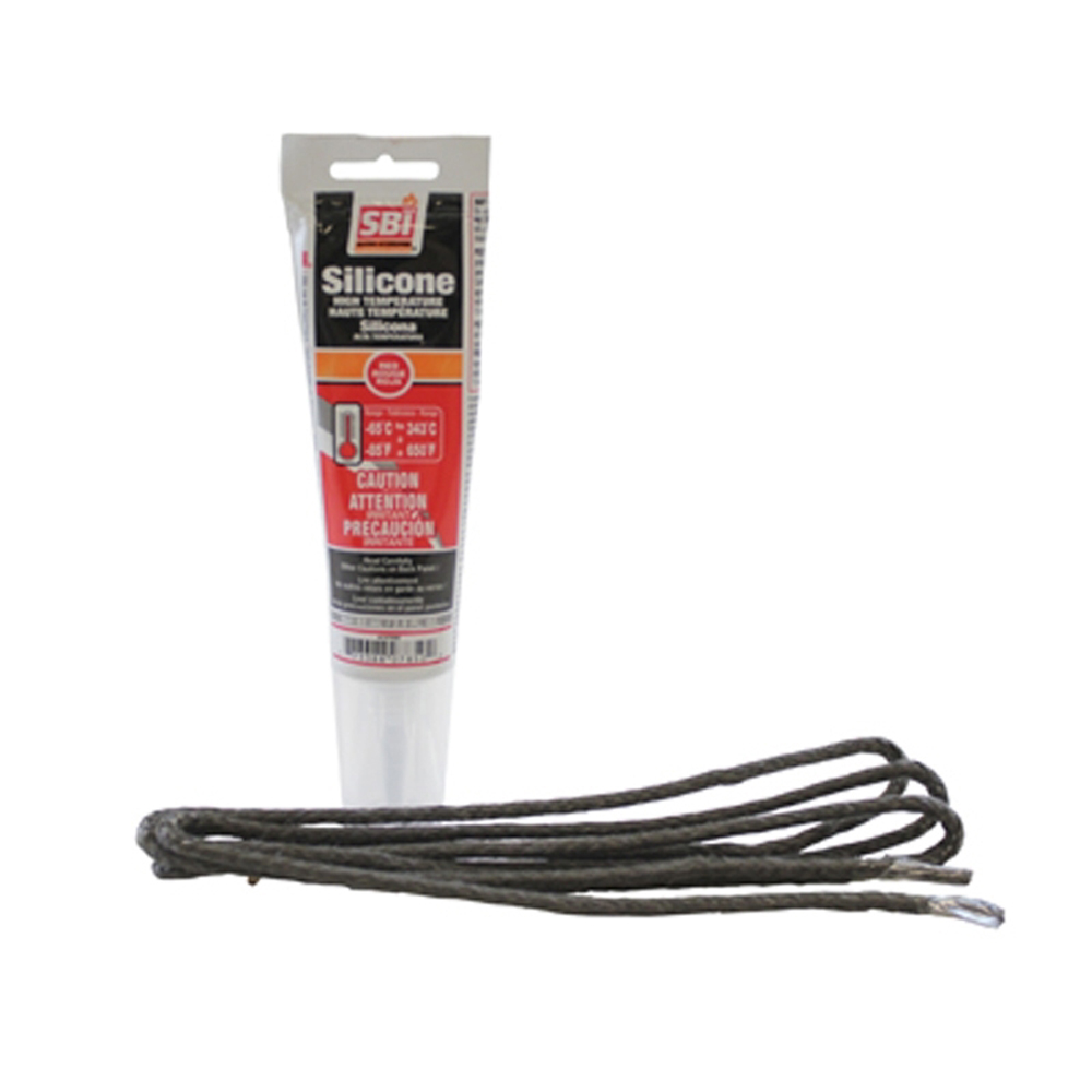 Osburn AC06815 3/16'' X 5' Black Gasket And Silicone Kit