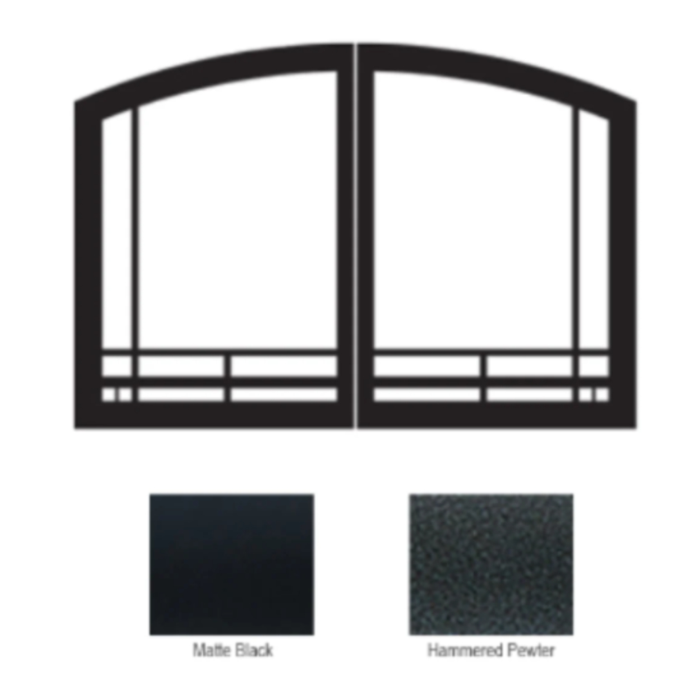 Empire VFR32SMHP Hammered Pewter Door Set Mission Arch