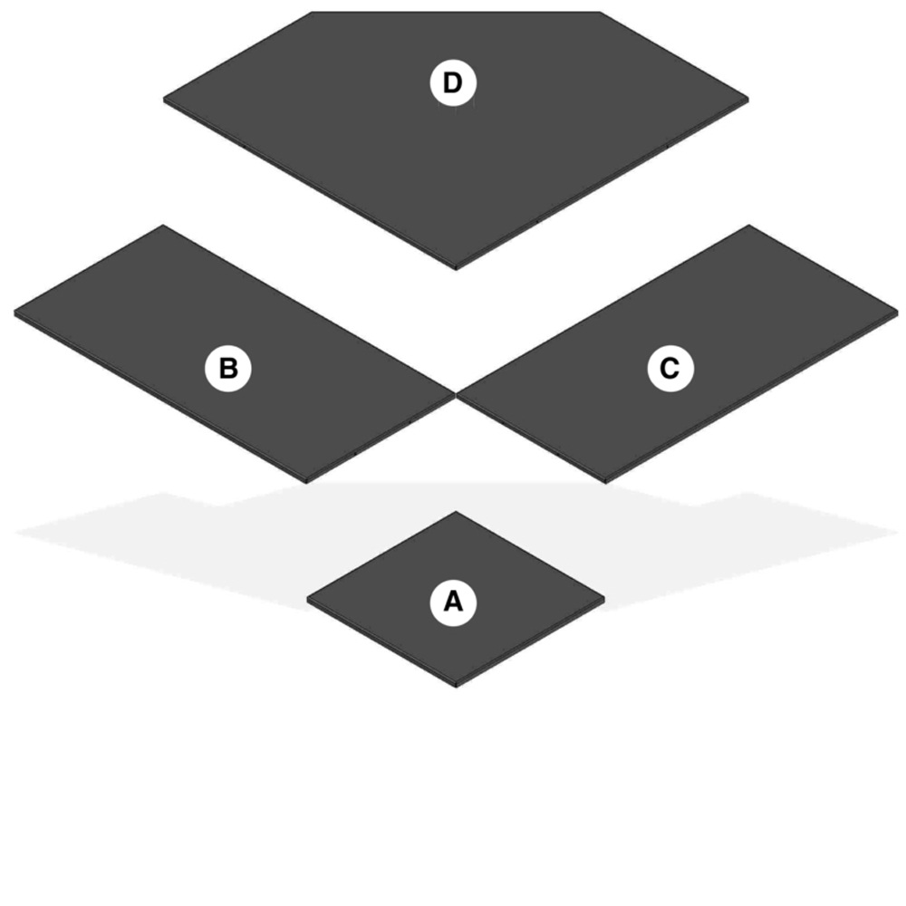 Osburn AC02787 Modular Hearth Pad System 60" - Corner