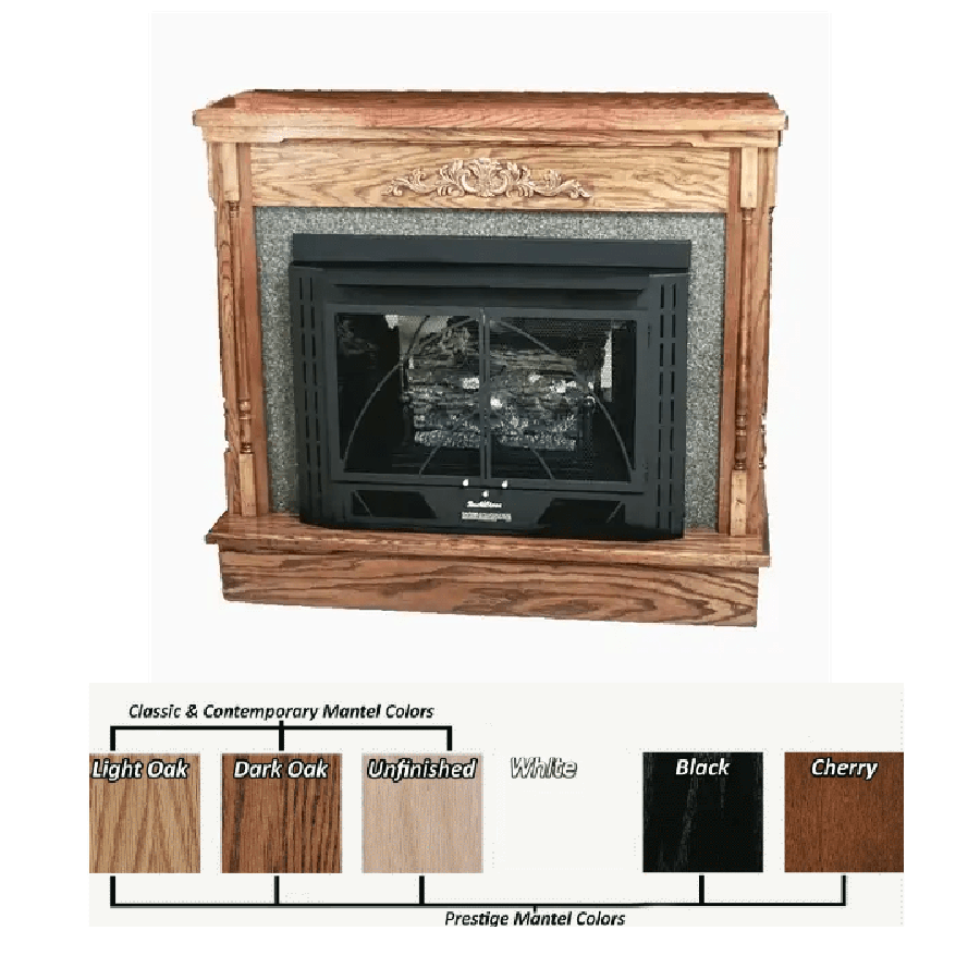 Buck Stove PAKDFPU34 Unfinished Classic Mantel for Models 34 /384 (49-1/2"Lx18-1/2"Wx44"H)